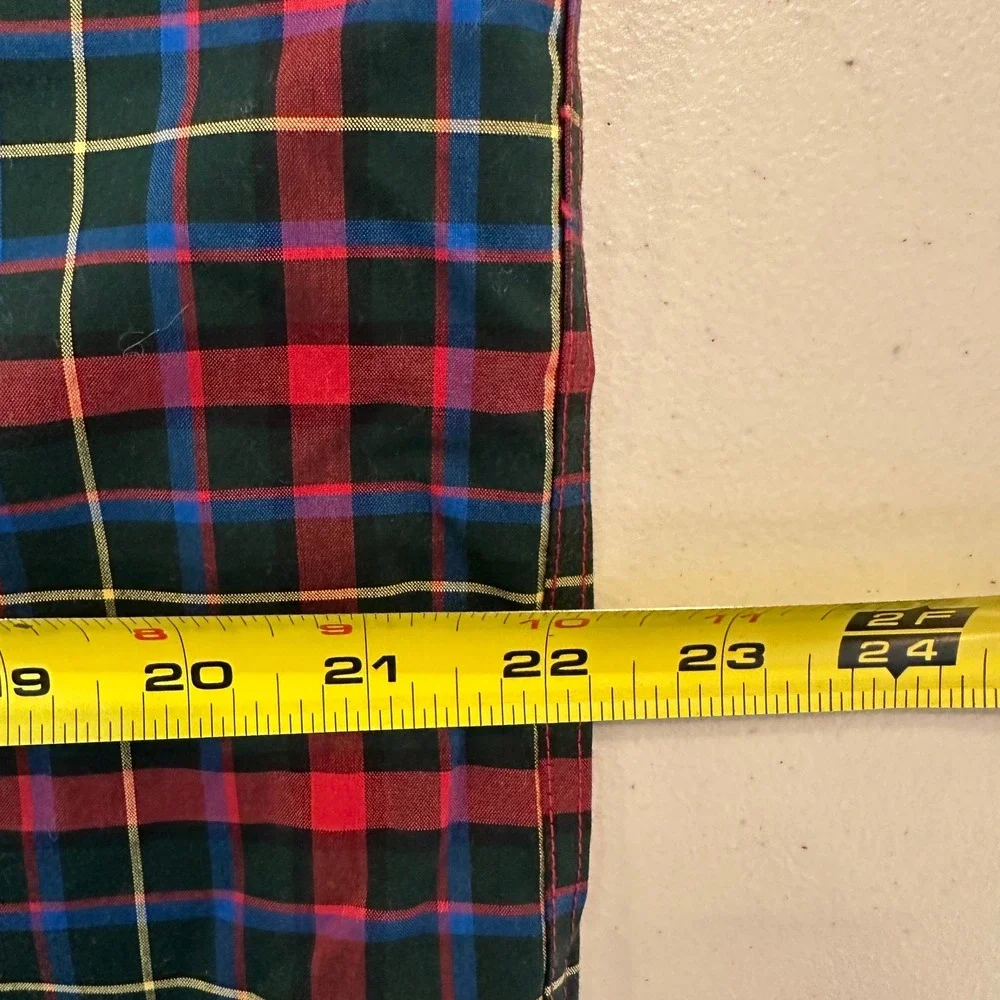 LL Bean Mens Traditional Fit Plaid Long‎ Sleeve Button Down Shirt Medium Regular